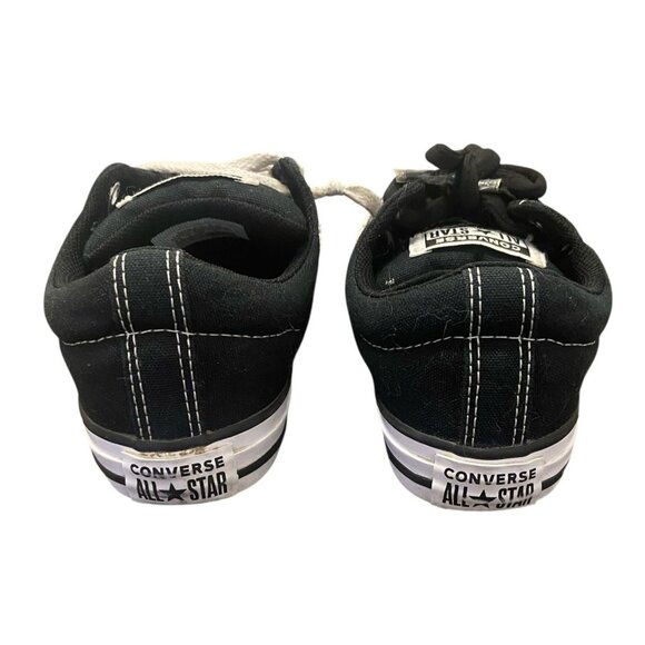 Converse All Star Kids Knit Slip Sneakers Black/White Youth Size 2.5 - Picture 3 of 8